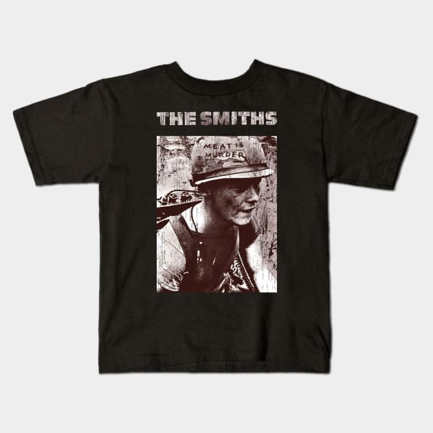 The Smiths Meat Is Murder Vintage Kids T-Shirt by Number 17 Paint